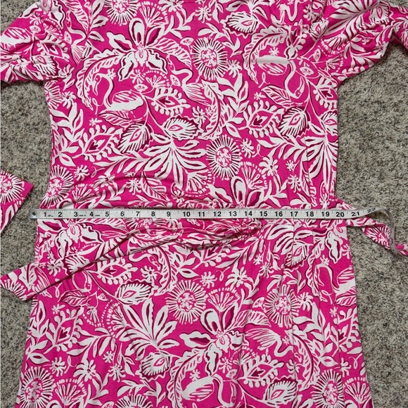 Lilly Pulitzer Bryson Long Sleeve Dress passion fruit pink size XL - Picture 9 of 10